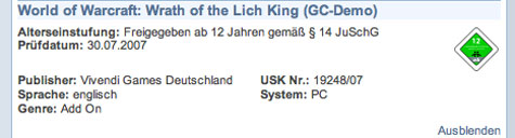 Wrath of the Lich King drugim dodatkiem do WoW-a?