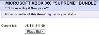10 tysięcy dolarów za Xboksa 360?