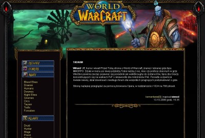 World of Warcraft - oficjalna strona w domenie gram.pl!