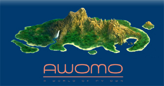 Wyspa AWOMO, grami i bitami płynąca