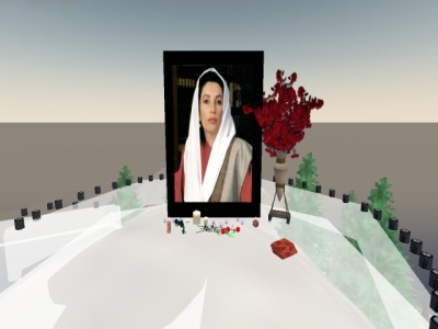 Wirtualny pomnik Benazir Bhutto