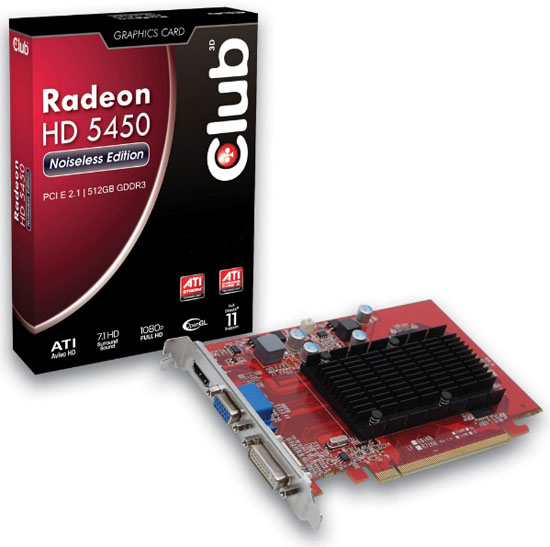 Cichy i tani Radeon HD 5450 od Club3D