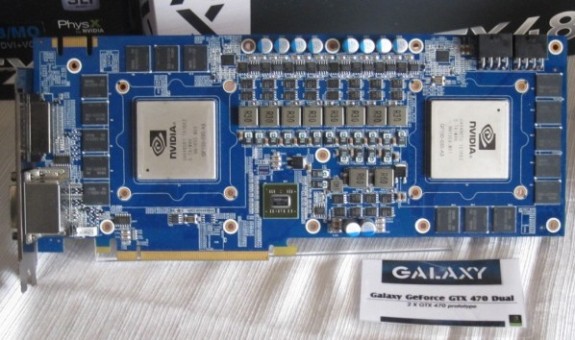 Dwuprocesorowy GTX 470 Galaxy