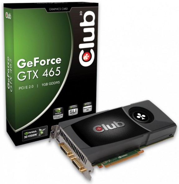 GeForce GTX 465 od Club3D