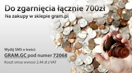Wyślij sms i zrób darmowe zakupy w sklepie gram.pl!
