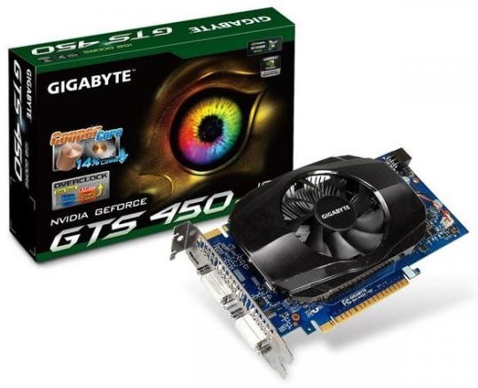 Gigabyte, 19 kart GeForce GTS 450