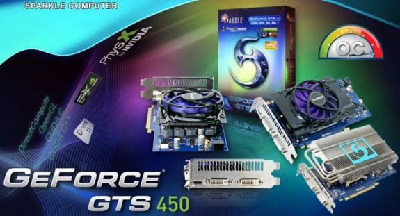 Sparkle, 19 kart GeForce GTS 450