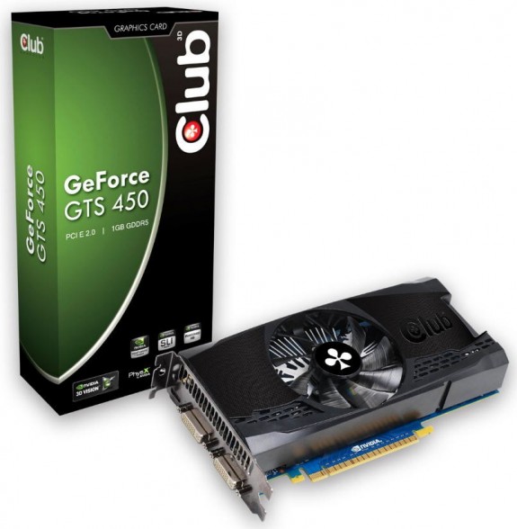 Club 3D, 19 kart GeForce GTS 450