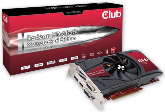 Podkręcony Radeon HD 6850 Overclocked Edition od Club3D