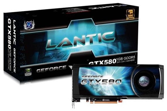 Lantic, Kolejne karty z serii GeForce GTX 580