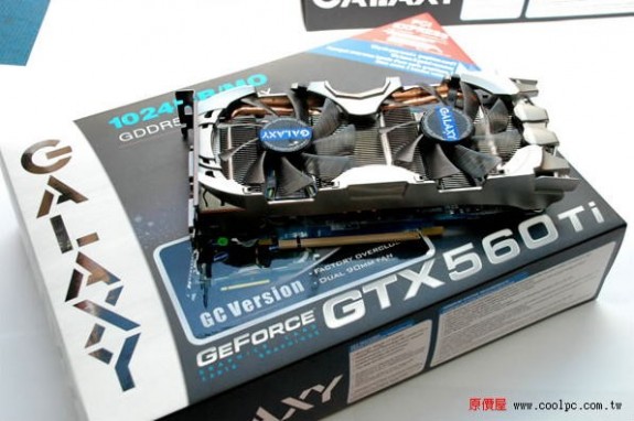 Dwie niereferencyjne, podkręcone karty GeForce GTX 560 Ti od Galaxy