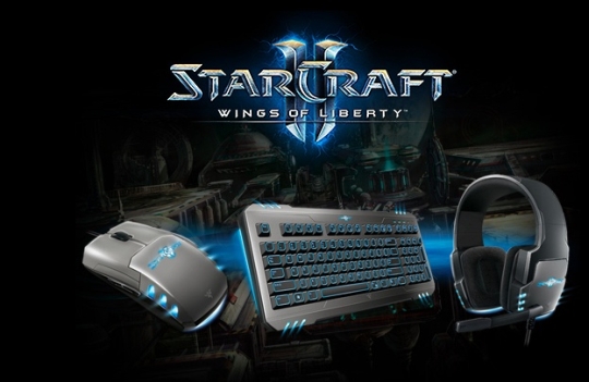 Zestaw StarCraft II firmy Razer - otwarty i wypakowany