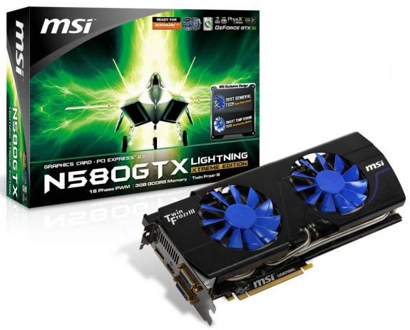 MSI N580GTX Lightning Xtreme Edition - wymaksowany GeForce GTX 580