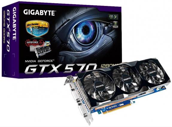Gigabyte GeForce GTX 570 WindForce 3X razy dwa