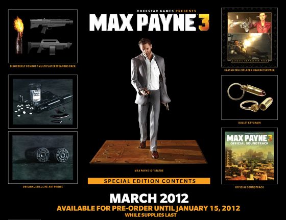 Edycja Specjalna Max Payne 3 zapowiedziana