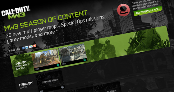 Szczegółowy rozkład jazdy DLC do Call of Duty: Modern Warfare 3