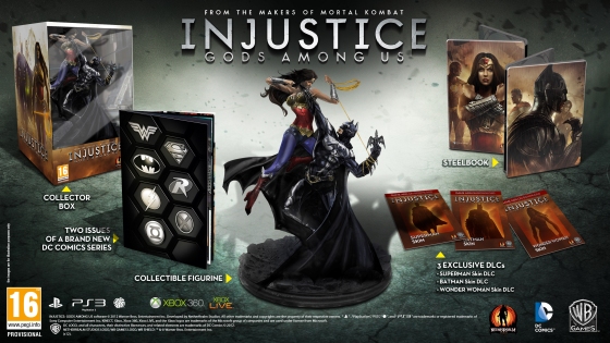 Figurka Batmana i Wonder Woman w kolekcjonerce Injustice: Gods Among Us