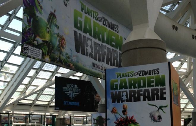 Plakaty promocyjne Plants vs Zombies: Garden Warfare widziane w halach E3