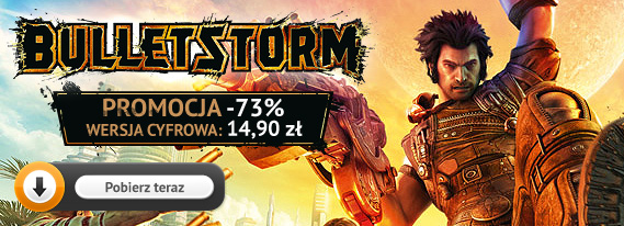 Pecetowa wersja cyfrowa gry Bulletstorm za jedyne 14,90 zł w sklepie gram.pl!