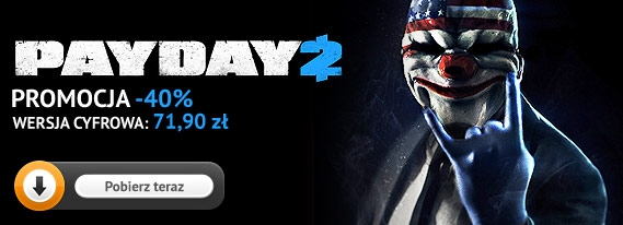 Premiera pierwszego DLC do Payday 2 w sklepie gram.pl! Wersja podstawowa taniej o 40 procent!