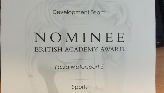 Nominacja BAFTA za Forza Motorsport 5 trafiła do... Codemasters