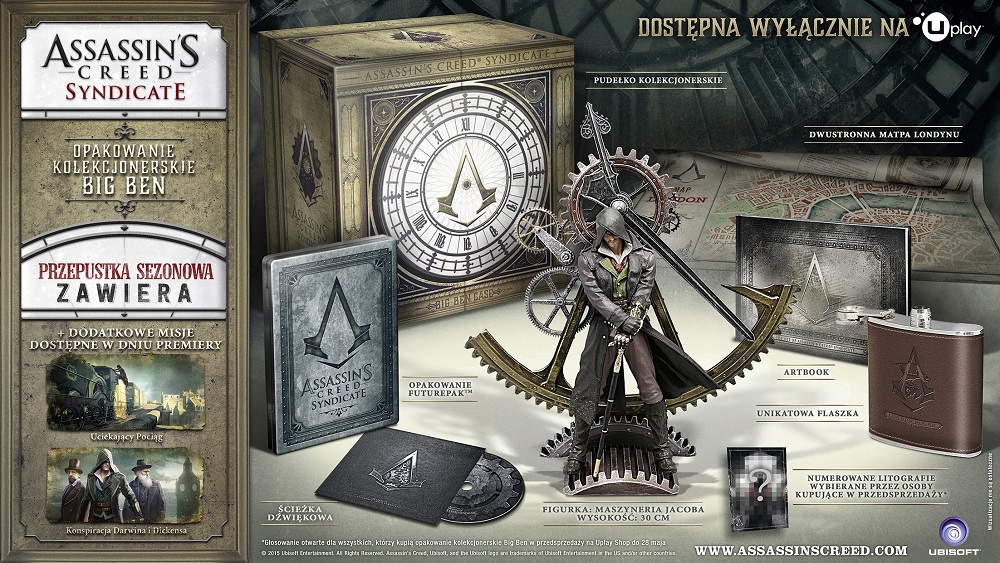  Assassin's Creed Syndicate - Big Ben Collector's Case, Assassin's Creed Syndicate w trzech edycjach kolekcjonerskich do wyboru