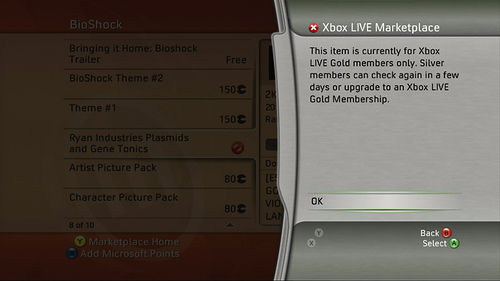 Xbox Live Silver z mniejszymi możliwościami