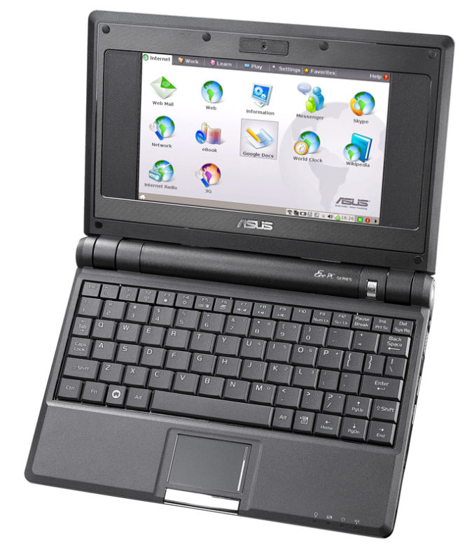 7-calowy Asus Eee PC najlepiej sprzedającym się netbookiem w Japonii w 2008 roku