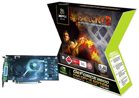 XFX GeForce 9600 GSO 1,5 GB z grą Far Cry 2 w zestawie