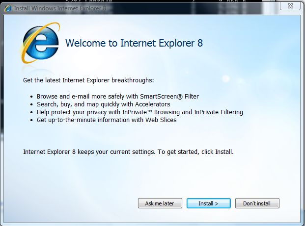 Internet Explorer 8 konieczny?