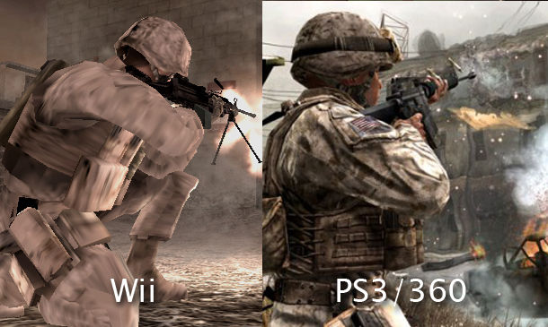 CoD: Modern Warfare - Wii kontra PS3/X360
