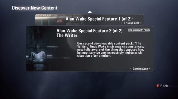 Drugie DLC do gry Alan Wake zapowiedziane