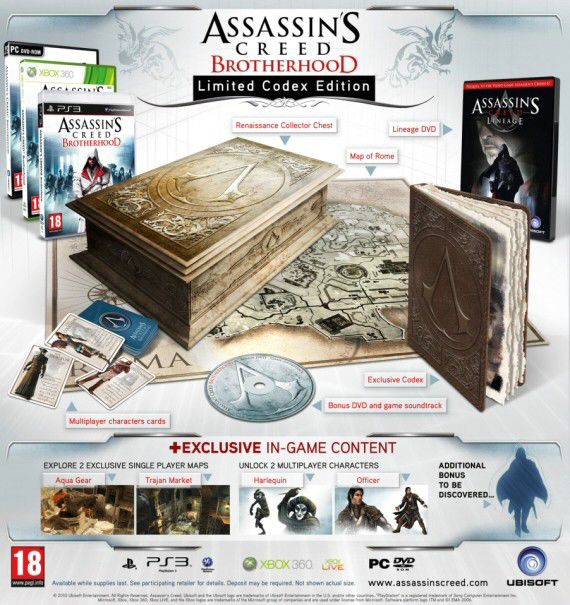 Assassin’s Creed: Brotherhood - Limited Codex Edition w przedsprzedaży w sklepie gram.pl