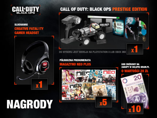 Rusza konkurs SMS. Call of Duty: Black Ops Prestige Edition do zgarnięcia