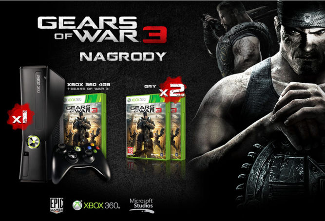 Konkurs Gears of War 3 – wygraj Xboksa 360 i gry!