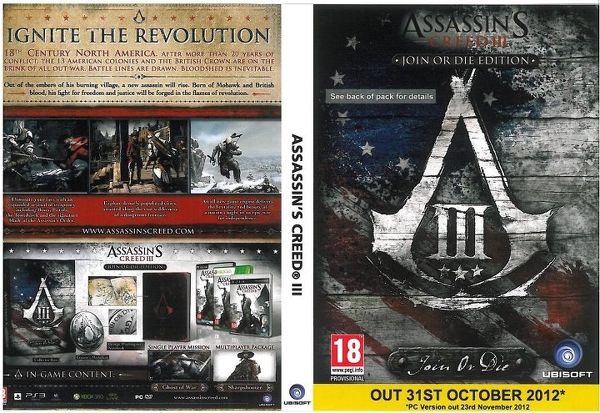 Assassin's Creed III na PC prawdopodobnie 23 listopada
