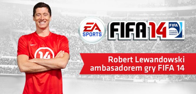 Robert Lewandowski, ambasador FIFA 14 najcenniejszą dla reklamodawców polską gwiazdą