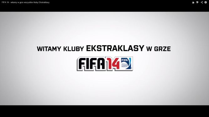 FIFA 14 wita kluby T-Mobile Ekstraklasy