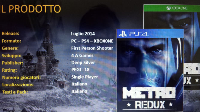 Deep Silver szczuje Metro: Redux w 60 FPS-ach na PS4