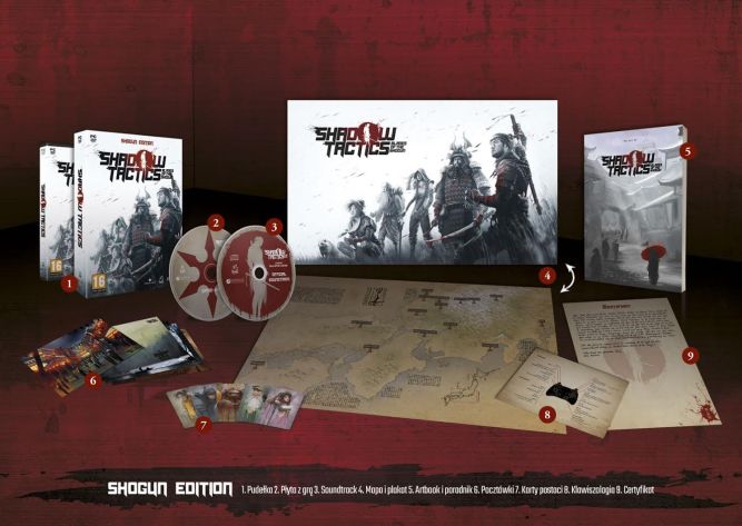 Shadow Tactics ukaże się w Polsce w pudełkowym wydaniu premium - Shogun Edition