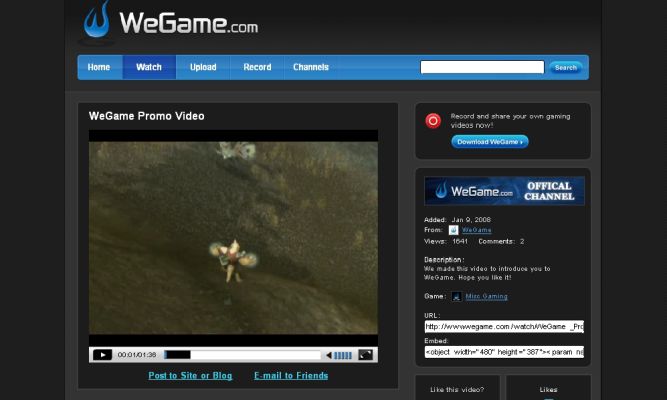 Konkurent GameTrailers - WeGame.com