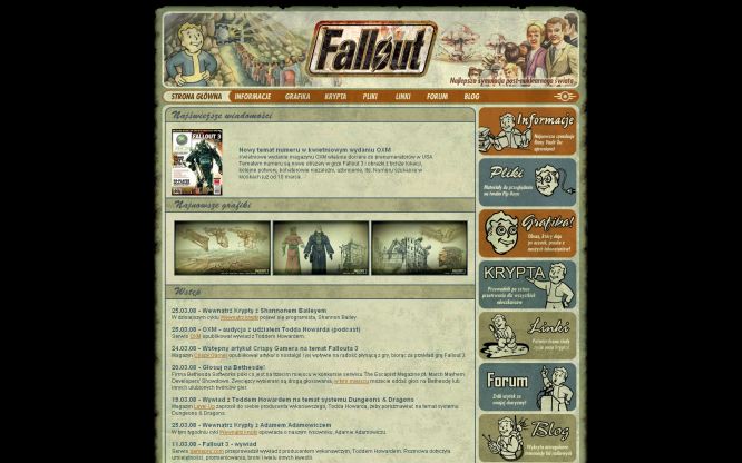 Polska wersja oficjalnej strony Fallouta 3!