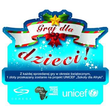 Graj dla dzieci! Cenega Poland wspiera UNICEF! 