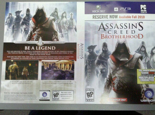 Assassin's Creed: Brotherhood oficjalnie potwierdzony przez Ubisoft!