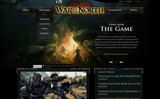 Ruszyła oficjalna strona The Lord of the Rings: War in the North
