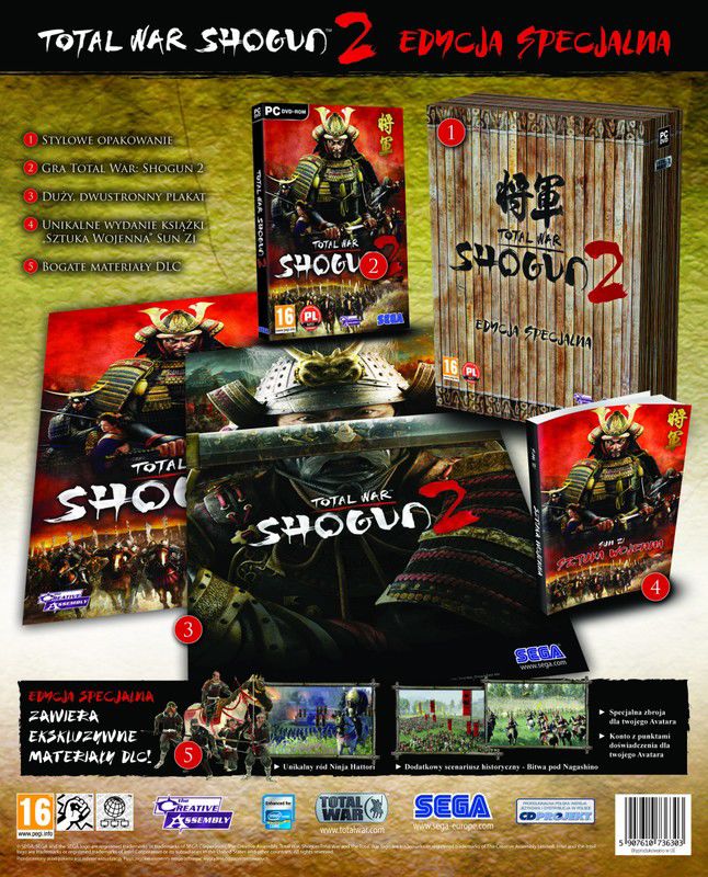 Start preorderu Edycji Specjalnej i Kolekcjonerskiej gry Total War: Shogun 2!