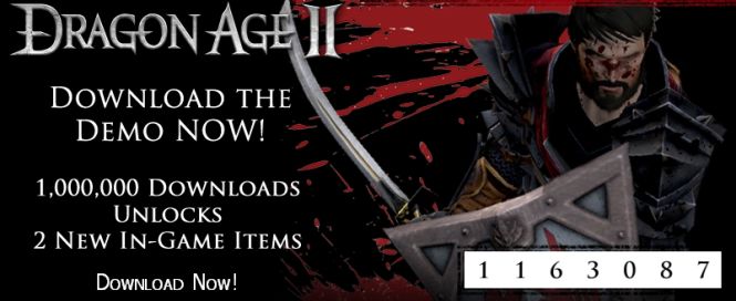 [Aktualizacja] Demo Dragon Age II - <s>milion pobrań właśnie przekroczony</s>
