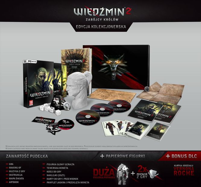 Edycja Kolekcjonerska Wiedźmina 2 pozwoli na zainstalowanie obu specjalnych DLC