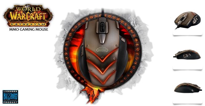 SteelSeries World Of Warcraft Cataclysm MMO Gaming Mouse - test