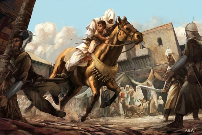 Tak prezentował się Assassin's Creed na grafikach koncepcyjnych z 2004 roku